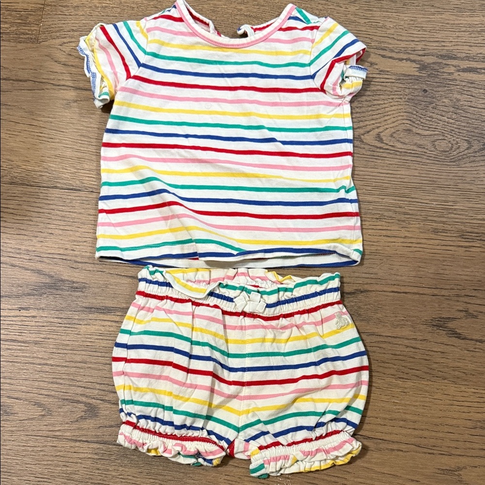 GAP Multicolor Striped Baby Set - size 6-12m